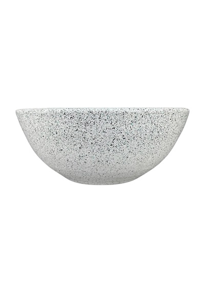 Bitki Tasarımı Beyaz Granit Toprak Saksı 20 Cm