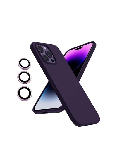 Apple Uyumlu iPhone 13 Pro Max Kılıf Kamera Lensli Lansman Silikon Kapak