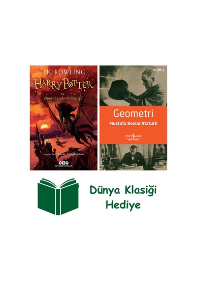 Harry Potter Ve Zümrüdüanka Yoldaşlığı + Geometri + Dünya Klasiği Hediye