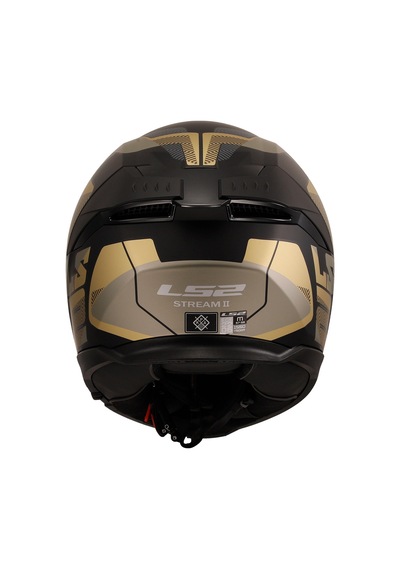 Ls2 Stream 2 Road Mat Siyah-gold-gri Kask Renkli