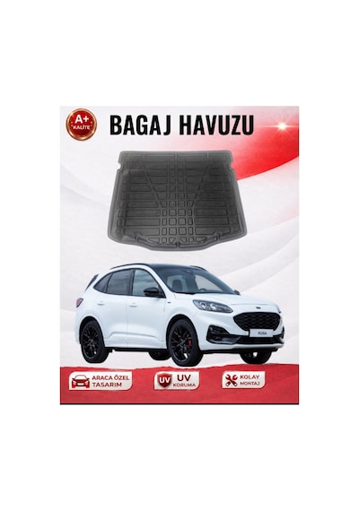 Ford Kuga 2020 Ve Sonrası 3d Bagaj Havuzu Premıum A+