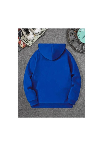 Medinenur Dreams Yazı Baskılı Kapüşonlu Sweatshirt Mavi