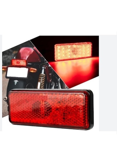 Motosiklet Arka Fren Lambası İster Sabit İster Çakar Modlu 18 Led