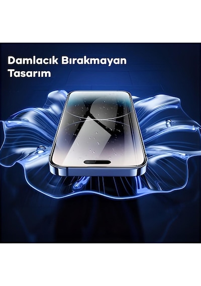 Hoco 9d Apple iPhone 15 Pro Uyumlu Tempered Kırılmaz Cam Ekran Koruyucu