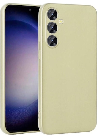 Galaxy S24 Plus Kılıf Zore Premier Silikon Kapak Gold