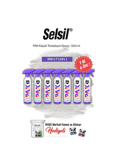 Selsil Pak Köpük Temizleyici Sprey 500 Ml, 7 Al 6 Öde Ve Rosie Pamuk