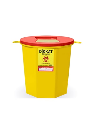 Tıbbi Atık Kovası 10 Litre - Tıbbi Atık Kutusu 10 Litre