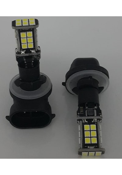 Zembil Eco H27 Eğri Soket Sis Farı Led Ampul 24 Ledli Beyaz