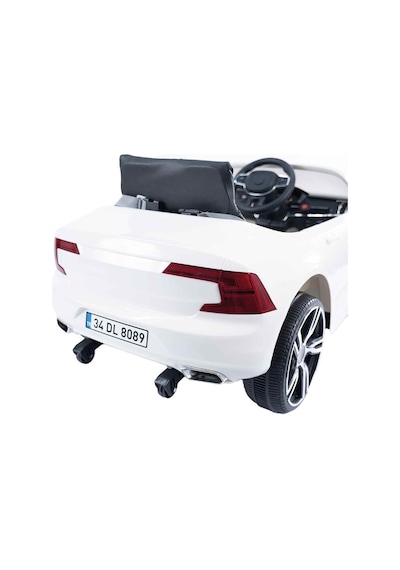 Dolu Grandex 12 Volt Kumandalı Akülü Araba Beyaz