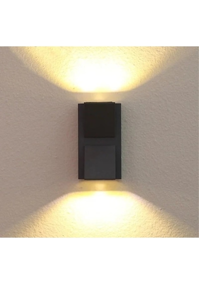 Cata Rodos 7w Günışığı 3200 Kelvin Led Aplik Dış Mekan Ip44 Ct-7065 Siyah