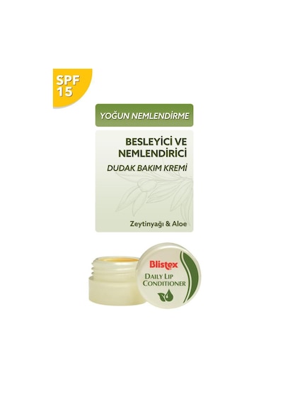 Blistex Kuruyan Dudaklara Yoğun Nemlendirici Günlük Bakım Gkf-15 Daily Lip Conditioner Spf15 7 ML