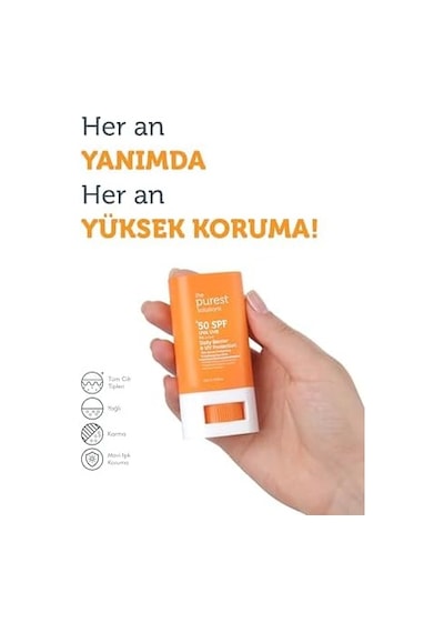 The Purest Solutions Stick Spf 50, Bariyer Onarıcı, Yatıştırıcı Güneş Kremi 2 Paketi