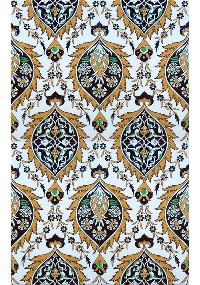 Armada Çini 25x40 Cm Sp 417 Sarı Göbekli Kütahya İznik Çini Karo