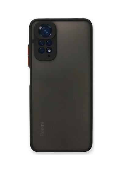 Newface - 836 - Xiaomi Redmi Note 11 Kılıf Montreal Silikon Kapak - Ece-umay - - Siyah Sıyah