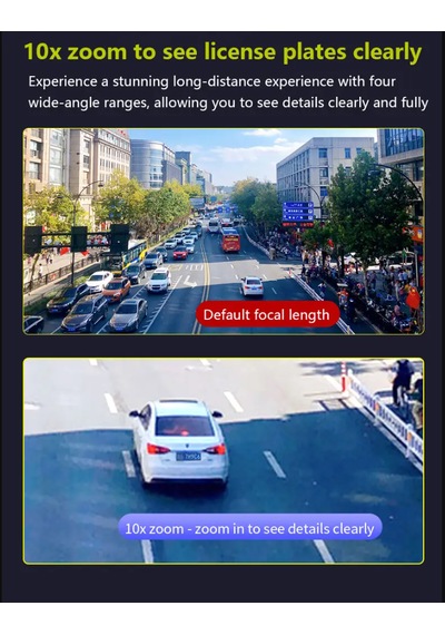 360 Derece 10x Zoom 3 Ekranlı Hd Gece Görüş Kamerası Dış Mekan