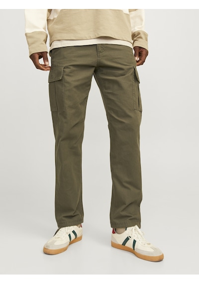 Jack & Jones Erkek Pamuklu Kargo Pantolon - Kane - 12258150 Yeşil