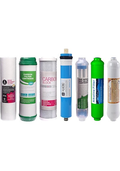 E-water Su Arıtma Cihazı 7'li Filtre Seti Vontron Membranlı Detox Alkali
