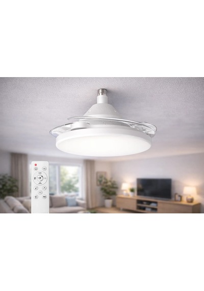 Cata Dolunay Hayalet Pervaneli Led Ampul Fan Led Ampul 3 Renk