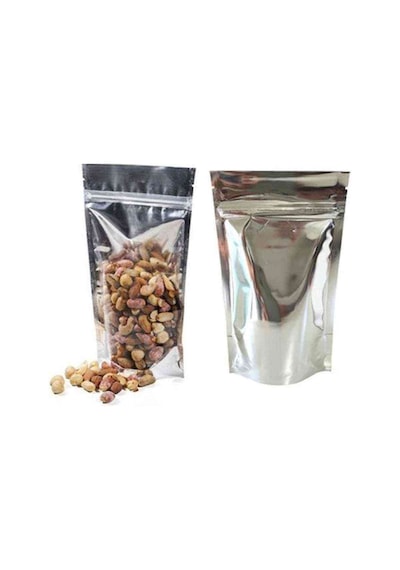 Şeffaf Metalize Kilitli Doypack 160X270X80 Mm 100 Lü Paket