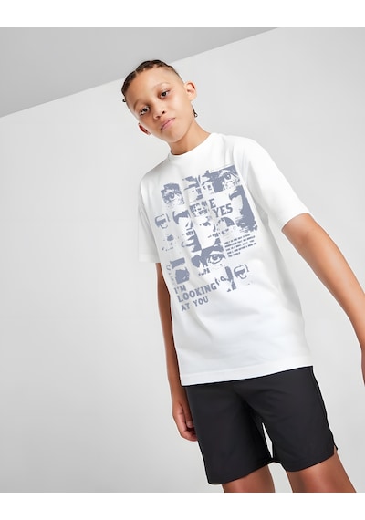 Uyguntarz Çocuk I'm Looking At You Baskılı Pamuklu Tshirt Beyaz