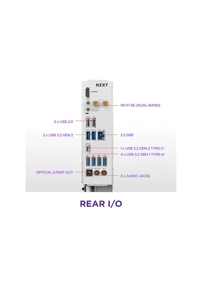Nzxt N7 B850 8000mhz Oc Ddr5 Soket Am5 Wıfı6e M.2 Hdmı Beyaz Atx Anakart
