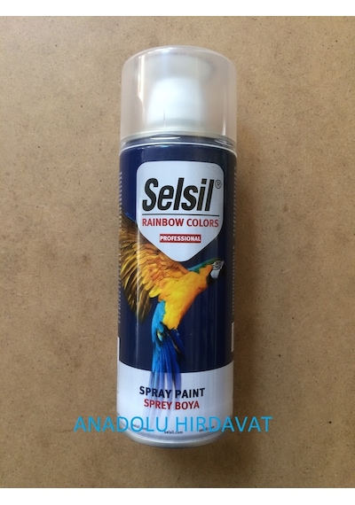 Selsil Sprey Tampon Boyası Parlak Siyah Boya 400 ML