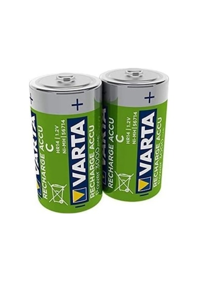 Varta 56714 3000 mAh C Boy Ni-MH Şarj Edilebilir Pil 2'li