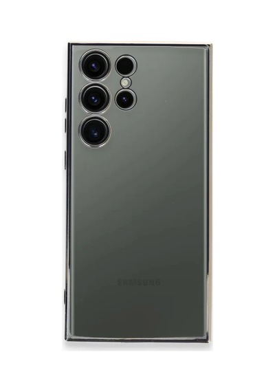 Samsung Galaxy S23 Ultra Uyumlu Kılıf Lensli Silikon - Gold