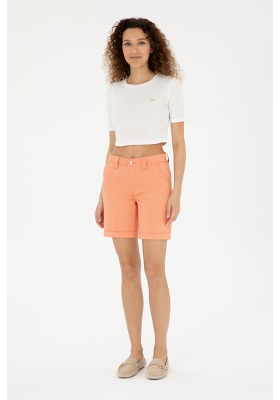 U.s. Polo Assn. Kadın Somon Şort / Bermuda 50281722-vr047 Somon