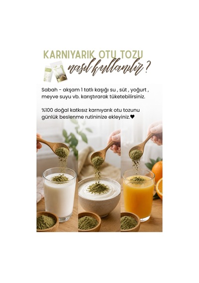 Karnıyarık Otu Tozu 250 Gr Psyllium Husk Tozu Yüksek Lifli Bitkisel Lif Kaynağı Diğer