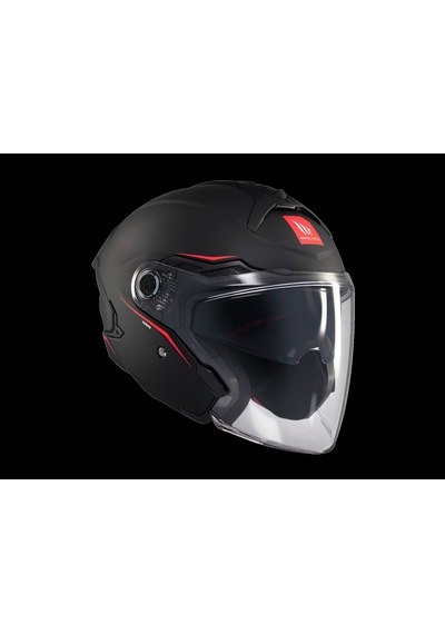 Kask Mt Cosmo Sv Çenesiz Gözlüklü Mat Siyah
