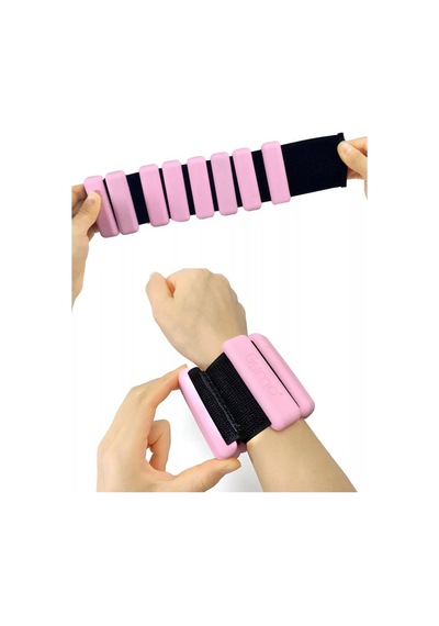 Gymo Pro Series Ayarlanabilir Silikon Bilek Ağırlığı 2x500gr Pembe