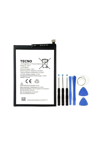 Senalstore Tecno Spark 5 Air Pil Batarya Bl-49ft 5000 Mah+tamir Set
