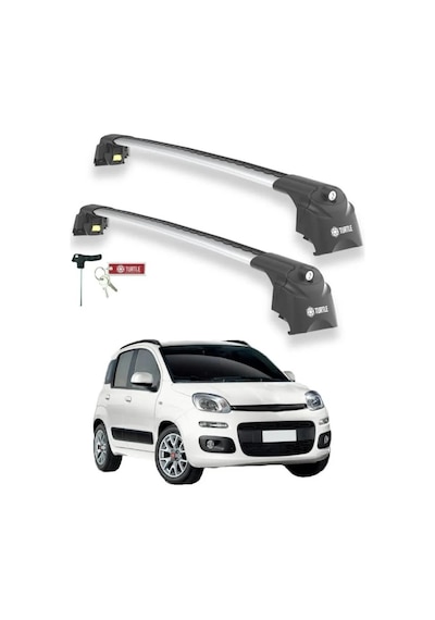 Turtle Fiat Panda 319 2012-2021 Ara Atkı Air2 Gri