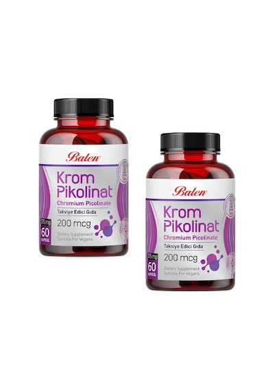 Balen Krom Pikolinat Kapsül 375 Mg 60 Kapsül X 2 Adet