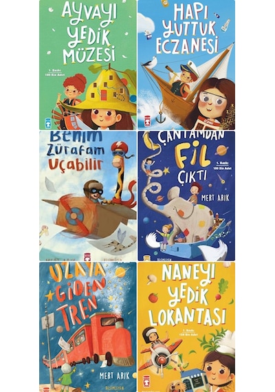 Timaş Çocuk Naneyi Yedik Lokantası - Ayvayı Yedik Müzesi - Uzaya Giden Tren Mert Arık 6 Kitap Set