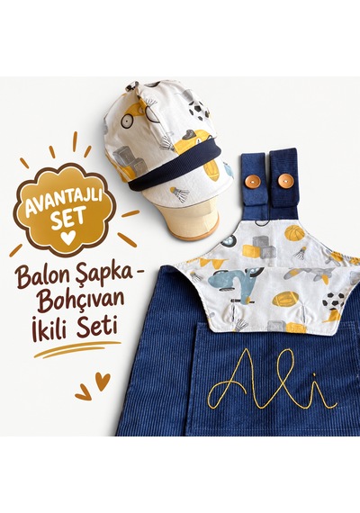 Bebe Bahçıvan Salopet Mavi
