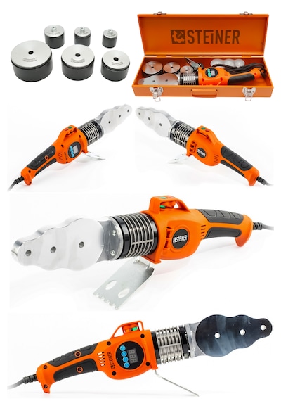 Steiner Profesyonel 1000 W Dijital Göstergeli Pprc Pvc Boru Kaynak Makinesi