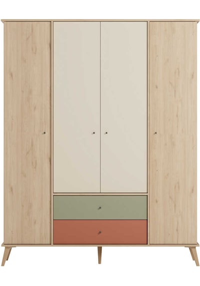 Terra 4 Kapaklı 2 Çekmeceli Gardırop - Florida Meşe/karışık Renk 162x204x54 Cm Terra 4 Kapaklı 2 Çekmeceli Gardırop - Florida Meşe/karışık Renk 162x204x54 Cm