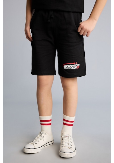 Defacto Sweatshirt Kumaşı 2li Takım Erkek Çocuk H0327a826smbk81 Siyah-bk81