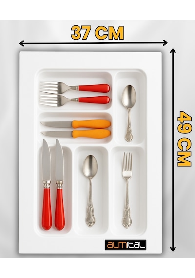 37x49 Cm. Beyaz Kaşıklık Ve Kepçelik 2'li Set 32x41 Cm'e Kadar Kesilebilir - 37x49byz-set Beyaz