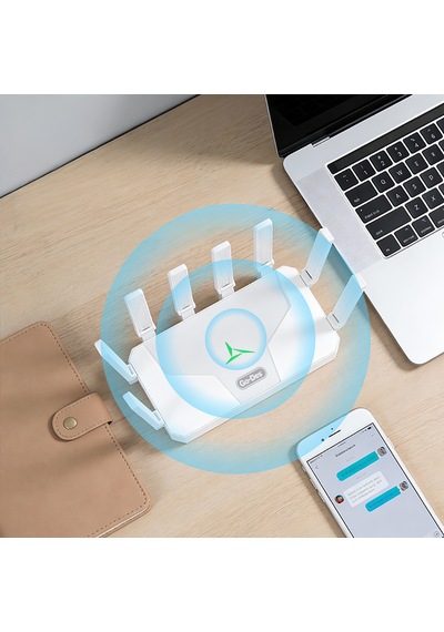 Go Des Gd-wps018 1200m 8 Antenli 5ghz Wifi Sinyal Güçlendirici Router Beyaz