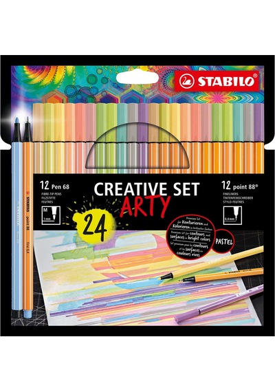 Stabilo Arty Kreatif Set 24 Lü Pen+point Çok Renkli