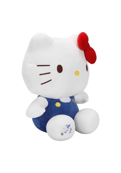 S00006116 Peluş S4 Mavi Tulumlu 35cm Beyaz