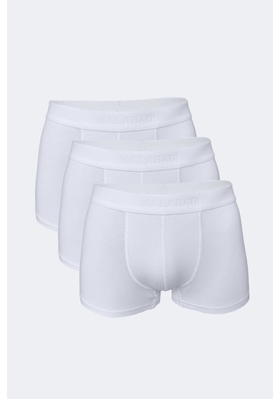 Malabadi Erkek Beyaz 3 Lü Paket Modal Kısa Boxer 011 Beyaz