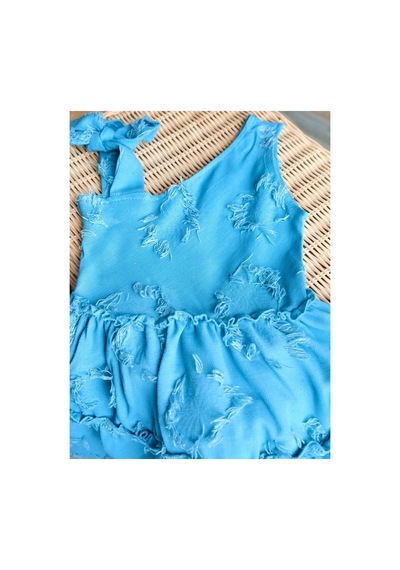 Poala Kids Ribbon Mavi Elbise