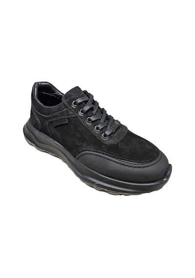 Komcero Bağcıklı Arka Deri Kat Model Outdoor Taban Erkek Casual Ayakkabı K3130-1915 Siyah Nubuk