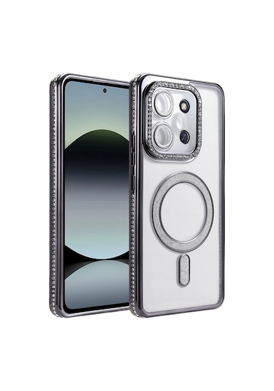 Xiaomi Redmi 15c 4g Joke Simli Magneticsafe Kılıf - Siyah 0.2M-Çok Renkli