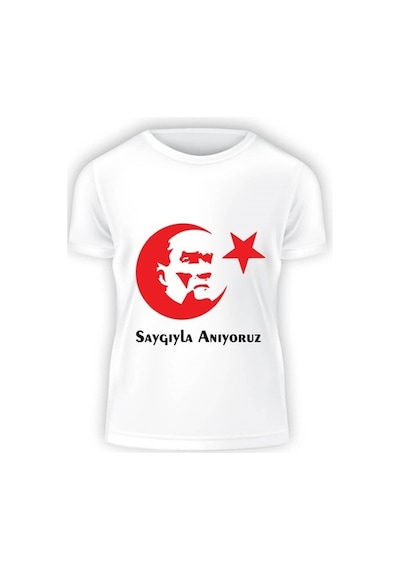 10 Kasım Atatürk Tişörtü (550011914) Beyaz