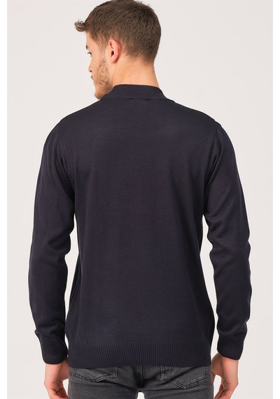 V0004 Dewberry Erkek Turtleneck Kazak-lacivert